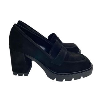 Albano Pumps, female, Black, 5 UK, Suede Loafer Shoes