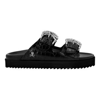 Philipp Plein Dames, Schoenen, Zwart, Maat: 35 EU Leer