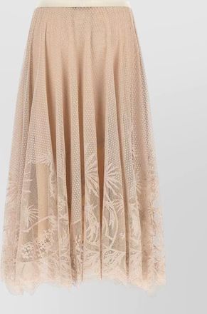 Fabiana Filippi jacquard lace midi a-line skirt