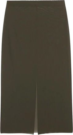 Frankie Shop Suva Sheer Skirt - female - The Frankie Shop - Midi Skirts - Green - M - Skirts
