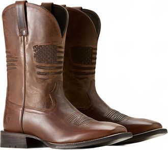 Ariat Mens Circuit Patriot Western Boot In Brown