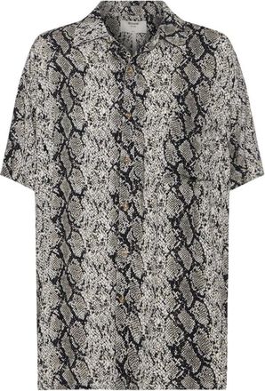 One Teaspoon Camicia Midh Snake - - Blouses & Shirts - Donna - Grigio - S