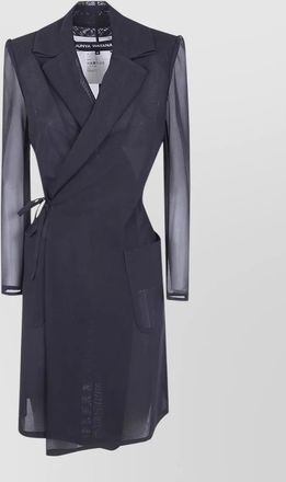 Junya Watanabe long doublebreasted coat lapel collar belt