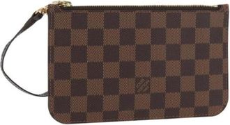 Louis Vuitton Pre-owned Clutches, female, Brown, Size: ONE SIZE Pre-owned Canvas Clutch