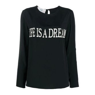Alberta Ferretti Donna, Top, Nero, L, new