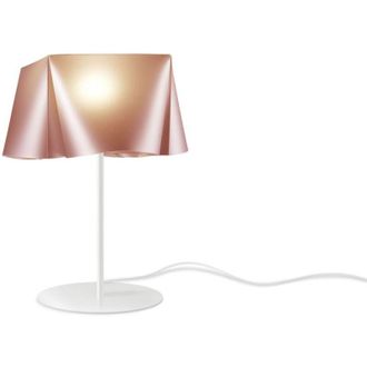 Linea Zero L&aacute;mpara De Mesa Base Y V&aacute;stago De Cobre En Metal Cm. 28x35h