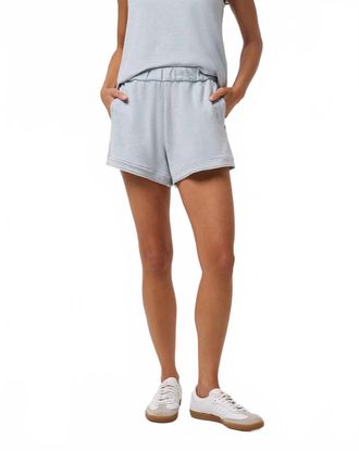 Travis Mathew Cloud Terry Varsity Short In Light Grey