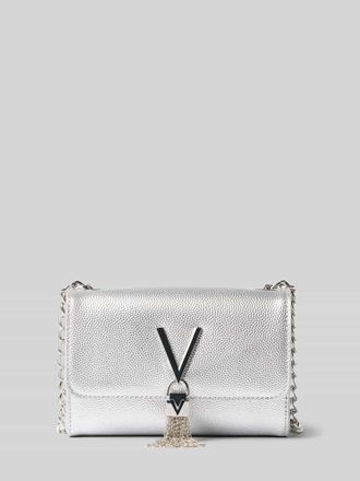 Valentino Handbags Umh&auml;ngetasche mit Label-Detail in Silber, Gr&ouml;&szlig;e 1
