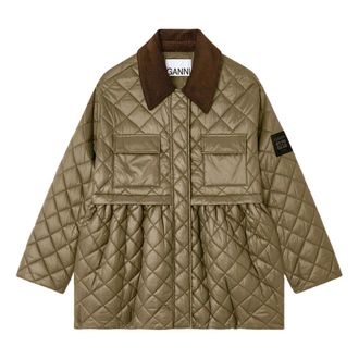 Ganni Mujer, Chaquetas, Verde, Talla: S/M