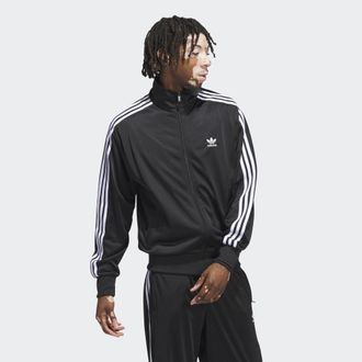 adidas Originals Mens Adicolor Classics Firebird Track Top - Black/White Recycled Material - Size X-Large