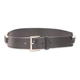 Alberta Ferretti Leather Belt - female - Alberta Ferretti - Belts - Gray - S - Accessories