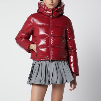 Moncler Piumino corto Niveole in nylon rosso