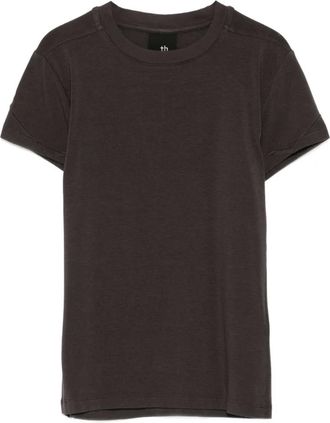 Thom Krom T-shirt girocollo a maniche corte - Marrone