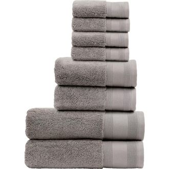 Christy Signature Luxury 100% Turkish Cotton 8 Piece Towel Set in Opal Gray at Nordstrom