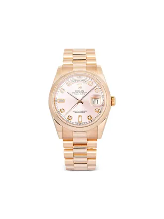 Rolex Sunburst 36mm watches - Roze