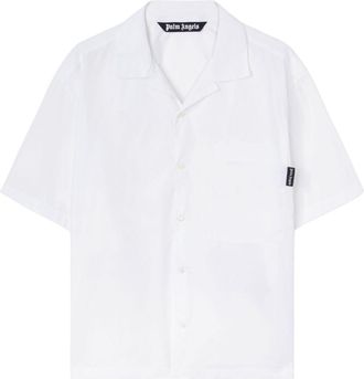 Palm Angels Camicia con logo - Bianco