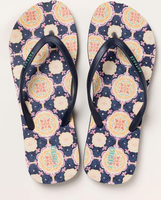 Fat Face FatFace Portloe Navy Flip Flop