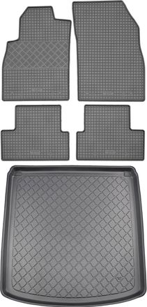 OEM Juego De Alfombrillas De Goma Para Coche Y Maletero Para Opel Astra J Limousine/sed&aacute;n (4 Puertas) De Septiembre De 2012 A Agosto De 2018