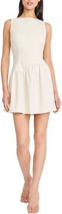 Donna Morgan Asymmetric Skirt A-Line Minidress in Neutral at Nordstrom Rack, Size 10