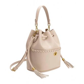 Melie Bianco Womens Janae Recycled Vegan Leather Top Bag In Bone