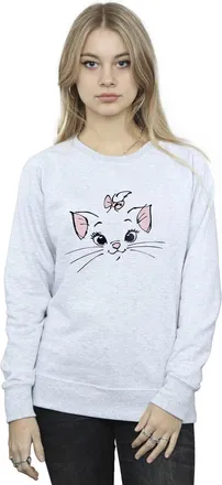 Disney Dames/Dames Classics Marie Face Pocket Sweatshirt (Sportgrijs)