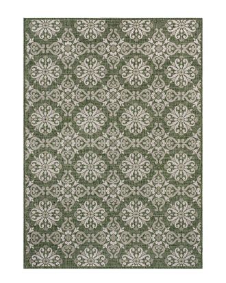 Jonathan Y Designs Jonathan Y Amora Traditional Mediterranean Tile Design Indoor/Outdoor Area Rug