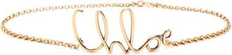 Chlo&eacute; Iconic Logo Chain Belt - Gold - One Size