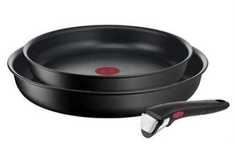T-fal Ingenio Eco Resist Set De Sartenes Negras 24 Y 28 Cm