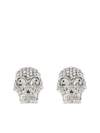 Alexander McQueen Silver Skull Single Stud Earring from