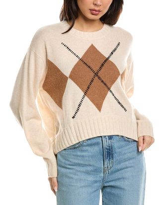 Brodie Relaxed Argyle Cashmere Sweater