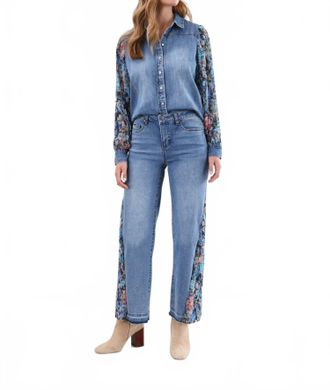 FDJ Olivia Wide Ankle Jeans In Medium Wash