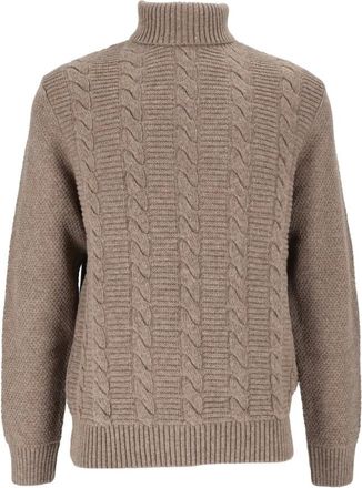 Barbour Jersey Cuello Alto Staplecross - Knitwear - Hombre - Gris - XL