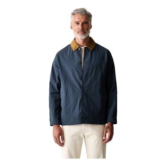 Barbour Rokig Jacket - Heren - Jassen - Blauw - Maat: XL Corduroy
