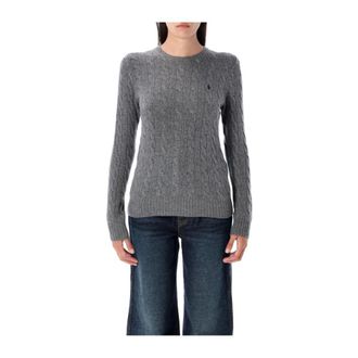 Polo Ralph Lauren Pullover met kabelpatroon - Dames - Ronde hals truien - Grijs - XS - Truien & Vesten