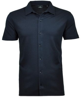 Ragman Poloshirt RAGMAN, Herren, Gr. XXL, blau (dunkelblau, 711), Baumwolle, regular fit, ohne Ausschnitt, Shirts Poloshirt