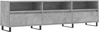 vidaXL Vidaxl - tv Cabinet Concrete Grey 150x30x44.5 cm Engineered Wood