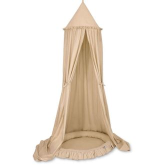 OEM Conjunto: Dosel Colgante De Algod&oacute;n Para Habitaci&oacute;n Infantil Y Nido Con Volante - Beige