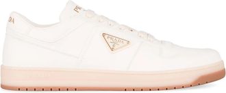 Prada Stads leren sneakers - Heren - Sneakers - Beige - 45 EU - Schoenen