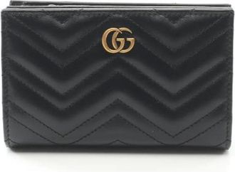 Gucci Pre-owned Wallets, female, Black, Size: ONE SIZE Pre-owned Leather wallets