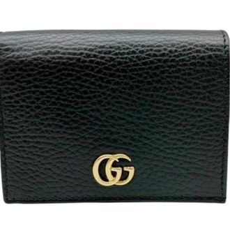 Gucci Pre-owned Bi-fold Portemonnee - Dames - Vintage Accessoires - Zwart - ONE Size - Leer - Vintage