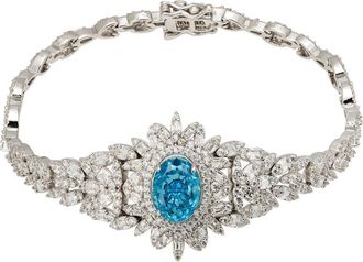 Latelita London Arabesque Splendor Bracelet Blue Topaz Silver