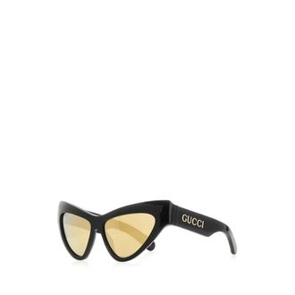 Gucci Accessoires, Dames, Zwart, ONE Size, Cat-Eye Acetaat Zonnebril