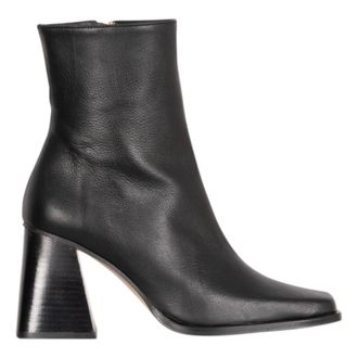 Alohas Bicolor Leather Boot - Stone Beige Black - female - ALOHAS - Heeled Boots - Black - 3 UK - Shoes
