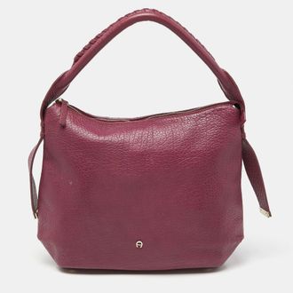 Aigner Pink Leather Hobos