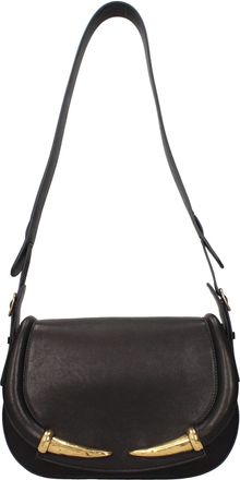 Roberto Cavalli Black Leather Shoulder Womens Bag