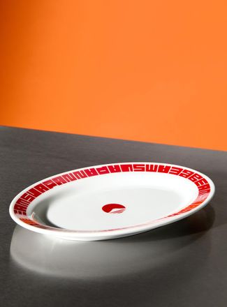 Beams Red rim plate