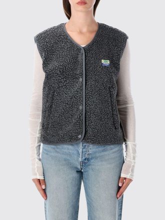 American Vintage Gilet imbottito in pile con scollo a girocollo e tasche