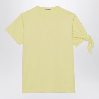 J.W.Anderson Jw Anderson Yellow T Shirt With Knotted Sleeve