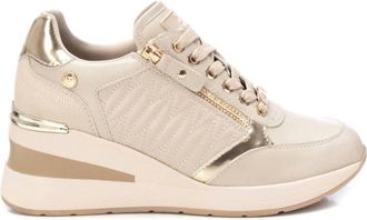 Xti Womens Trainer Sneakers In Beige