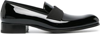 Tom Ford patent-finish leather loafers - men - Calf Leather/Calf Leather/Patent Calf Leather - 8 - Black